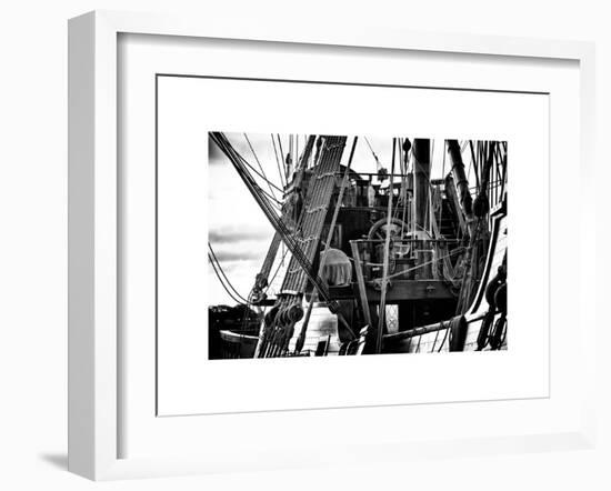 Close-Up Inside the El Galeon, Authentic Replica of 17th Century Spanish Galleon, Pier 84, New York-Philippe Hugonnard-Framed Art Print