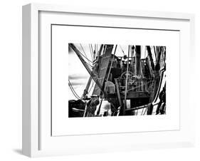 Close-Up Inside the El Galeon, Authentic Replica of 17th Century Spanish Galleon, Pier 84, New York-Philippe Hugonnard-Framed Art Print