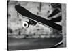 Close-up Monochromatic Image of a Skateboard-null-Stretched Canvas