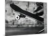 Close-up Monochromatic Image of a Skateboard-null-Mounted Photographic Print