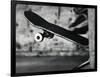 Close-up Monochromatic Image of a Skateboard-null-Framed Photographic Print