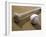 Close-up of a Baseball Bat and a Baseball-null-Framed Premium Photographic Print