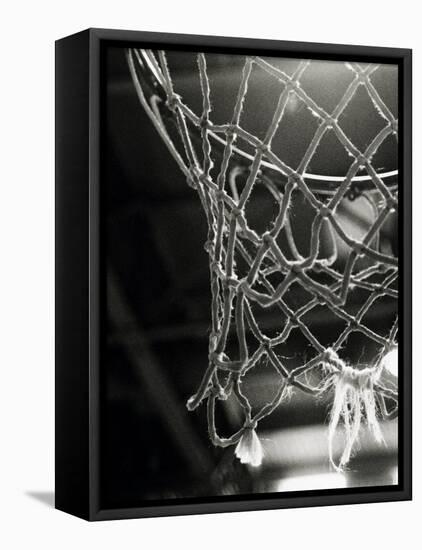 Close-up of a Basketball Net-null-Framed Stretched Canvas
