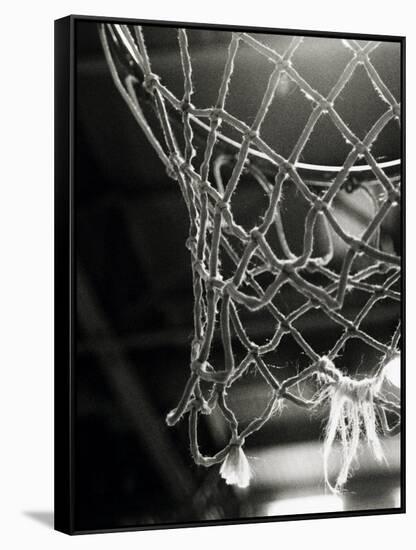 Close-up of a Basketball Net-null-Framed Stretched Canvas