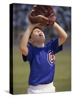 Close-up of a Boy Playing Baseball-null-Stretched Canvas