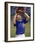 Close-up of a Boy Playing Baseball-null-Framed Photographic Print