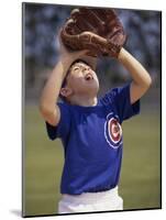 Close-up of a Boy Playing Baseball-null-Mounted Photographic Print