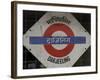 Close up of a British Style Station Sign at Train Station, Darjeeling, West Bengal State, India-Eitan Simanor-Framed Photographic Print