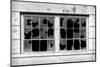 Close-up of a broken window, California, USA-Panoramic Images-Mounted Photographic Print