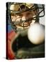 Close-up of a Catcher Catching a Baseball-null-Stretched Canvas