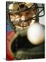 Close-up of a Catcher Catching a Baseball-null-Stretched Canvas