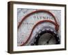 Close-up of a Compass on a Map-null-Framed Photographic Print