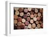 Close up of a Cork Wine with Different Variation of Wine Color-pink candy-Framed Photographic Print