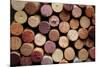 Close up of a Cork Wine with Different Variation of Wine Color-pink candy-Mounted Photographic Print