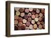 Close up of a Cork Wine with Different Variation of Wine Color-Pinkcandy-Framed Photographic Print