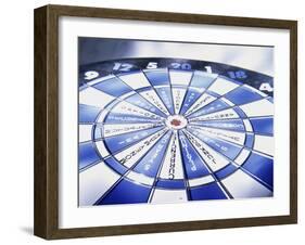 Close-up of a Dartboard-null-Framed Photographic Print