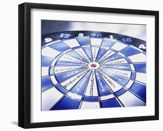 Close-up of a Dartboard-null-Framed Photographic Print