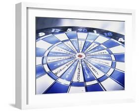 Close-up of a Dartboard-null-Framed Photographic Print