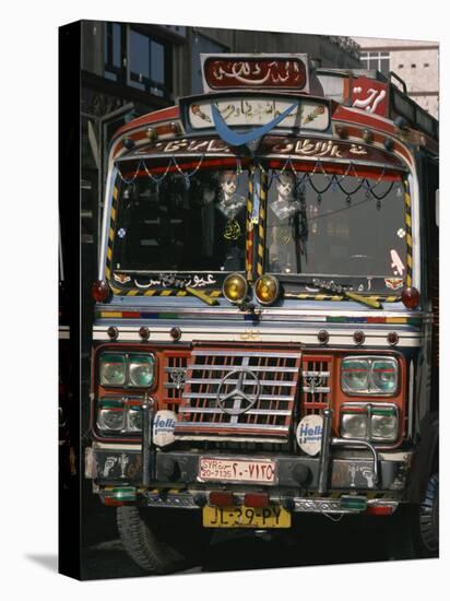 Close-Up of a Decorated Bus, Damascus, Syria, Middle East-Richardson Rolf-Stretched Canvas