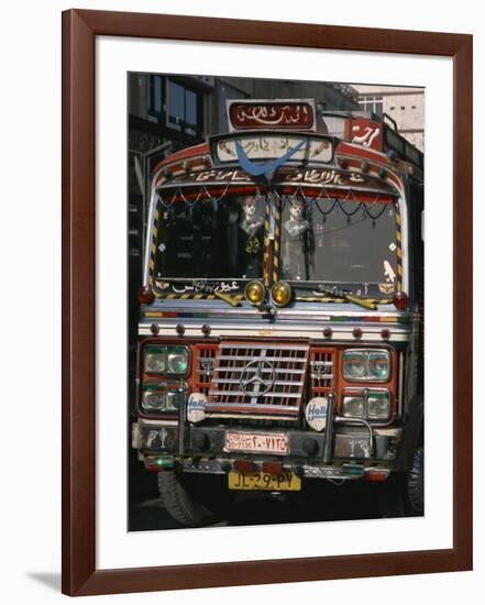 Close-Up of a Decorated Bus, Damascus, Syria, Middle East-Richardson Rolf-Framed Photographic Print