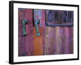 Close-up of a Door-null-Framed Photographic Print