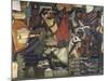 Close-Up of a Fresco, Market at Tenochtitlan, National Palace, Mexico City, Mexico-null-Mounted Giclee Print