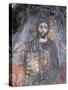 Close-Up of a Fresco of a Pantocrator, Christ Pantocrator, Zoupena, Sparta, Peloponnesus, Greece-null-Stretched Canvas