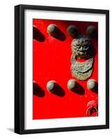 Close Up of a Gate Temple of Heaven , China-George Oze-Framed Premium Photographic Print