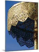 Close-up of a Gilded Metalwork Umbrella, Doi Suthep Temple, Chiang Mai, Thailand-Ken Gillham-Mounted Photographic Print