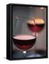 Close up of a Glass of Red Wine-Joerg Lehmann-Framed Stretched Canvas