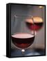 Close up of a Glass of Red Wine-Joerg Lehmann-Framed Stretched Canvas