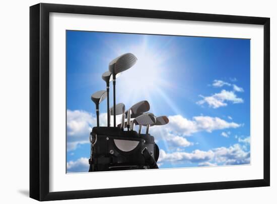 Close-Up of a Golf Bag-mikdam-Framed Photographic Print