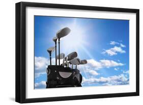 Close-Up of a Golf Bag-mikdam-Framed Photographic Print