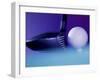 Close-up of a Golf Ball and a Golf Club-null-Framed Photographic Print