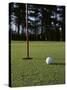 Close-up of a Golf Ball Near the Hole-null-Stretched Canvas