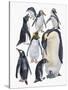 Close-Up of a Group of Penguins-null-Stretched Canvas