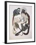 Close-Up of a Group of Primates-null-Framed Giclee Print