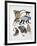 Close-Up of a Group of Primates-null-Framed Giclee Print