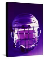 Close-up of a Hockey Helmet-null-Stretched Canvas
