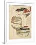 Close-Up of a Japanese Painting-null-Framed Giclee Print