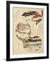 Close-Up of a Japanese Painting-null-Framed Giclee Print