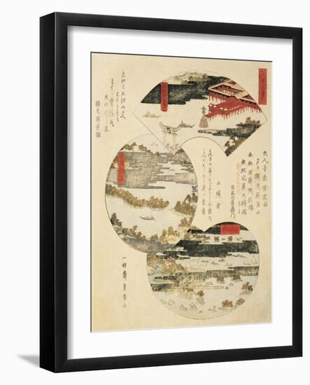 Close-Up of a Japanese Painting-null-Framed Giclee Print