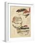 Close-Up of a Japanese Painting-null-Framed Giclee Print