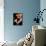 Close-up of a Male Boxer Wearing Boxing Gloves-null-Framed Stretched Canvas displayed on a wall