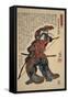 Close-Up of a Man Holding a Longbow-null-Framed Stretched Canvas