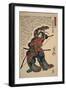 Close-Up of a Man Holding a Longbow-null-Framed Giclee Print