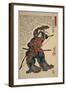 Close-Up of a Man Holding a Longbow-null-Framed Giclee Print