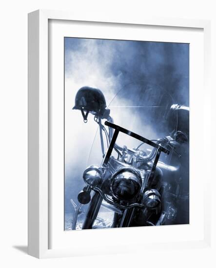 Close-up of a Motorcycle-null-Framed Photographic Print