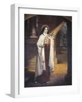 Close-Up of a Mural of St. Therese of Lisieux-null-Framed Giclee Print