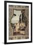 Close-Up of a Painting on a Theater Wall, Taormina, Burgtheater, Vienna, Austria-null-Framed Giclee Print